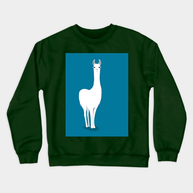 STANDING LLAMA #2b Crewneck Sweatshirt by JeanGregoryEvans1